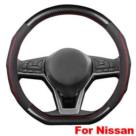 1t106729 Xukey 15 Inch Steering Wheel Cover D Shape Carbon Fiber For Nissan Rogue Altima Sentra Us