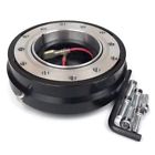 Y01ep Universal Racing Thin Short Slim Steering Wheel Quick Release Black