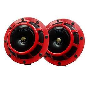 Yoneda 736561477912 Electric Grill Mount Car Horns 12v Premium Quality Dual Supertone Red P