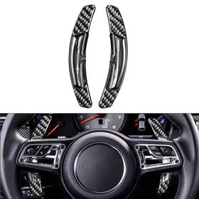 Yusen233 550740153004 Steering Wheel Shifter Paddle Extension For Porsche Panamera Cayenne 911 Carbon