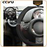 Z11601211g Zegale Grey Pvc Leather Protective Car Vehicle Steering Wheel Cover
