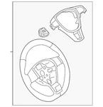 Genuine Volkswagen Steering Wheel 5GM-419-091-CQ-APX. Fixed Price $663.39.