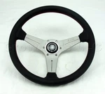 Nardi 350MM Deep Dish Corn Steering Wheel Black Perf Leather White Classic Horn. Fixed Price $475.66.