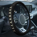 Fh Group Genuine Leather Lace-up Car Steering Wheel Cover Fits 14.5 -15.5". Fixed Price $22.99.