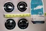 Nos Gm 1962 1963 Chevy Corvair Hubcap Wheel Cover Insert Emblem Set Of 4. Fixed Price $110.00.