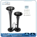 12V 135 Db Dual Trumpet Deep Loud Train Air Horn Kit Metal. Fixed Price $18.65.
