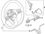Genuine Nissan Steering Wheel 48430-9HB5B. Fixed Price $562.79.
