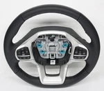 Oem Steering Wheel Ford Explorer Xlt Black Leather Silver MB5B-3600-ED3ZHE. Fixed Price $200.00.