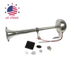 390MM Stainless Steel Single Trumpet Electric Horn - Marine Truck Car Boat 12V. Fixed Price $334.97.