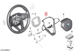 Genuine Bmw G07 X7 30DX 40DX 40IX Decorative Trim Steering Wheel 32307947920. Fixed Price $107.40.