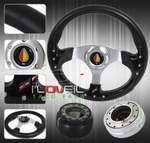 320MM Blk Silver Steering Wheel Chrome Thin Quick Release +jdm Hub Adapter Kit. Fixed Price $70.48.