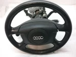 Steering Wheel Black Spoke W/o Radio Controls 1998 Audi A4 Car Rm. Fixed Price $61.10.