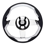 Uflex Grimani B/s/ve Steering Wheel - Silver Spokes With Black Grip. Fixed Price $371.70.