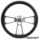 14" Billet Aluminum Black Steering Wheel Set Chevy 1948-59 Truck Pickup Models. Fixed Price $211.57.
