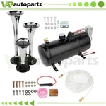3/TRIPLE Trumpet 150PSI 3L Air Compressor Tank Horn Kit System For Car Van Boat. Fixed Price $93.39.