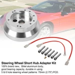5&6 Hole Steering Wheel Polished Short Hub Adapter Kit New For Ididit Gm Chevy. Fixed Price $42.71.