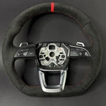 Audi RSQ3 83A Alcantara Steering Wheel Paddles Red Stitching. Fixed Price $680.00.