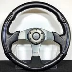 Momo Race 3000 Steering Wheel 35 Black Leather Chrome Horn Button Rare. Fixed Price $284.28.