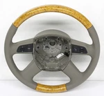 Oem For Audi A4, S4 8K0-419-091-AL-URJ Beige Leather Birchwood Insert Steering. Fixed Price $399.98.