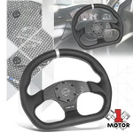 320MM Flat Wheel Nrg 3SPOKE Silver Stripe Bottom Suede Car Steering. Fixed Price $320.00.