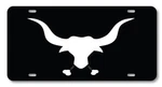 Long Bull Horns Angry Ox License Plate Novelty Car Accessory Vanity. Fixed Price $15.00.