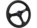 Vsw 14" Perforated Leather Steering Wheel 6-BOLT Solid Black Spoke 2.5" Dish. Fixed Price $152.99.