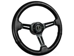 1984-2004 Mustang 14" Black Leather Steering Wheel Kit, Tiffany Snake Emblem. Fixed Price $278.99.