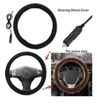 Car Heated Steering Wheel Cover Hand Warmer Universal Fit 12V Brand New. Fixed Price $15.00.