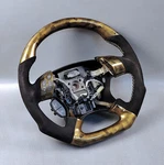 Honda Accord Inspire V6 Flat Bottom Gold Hydro Dipped Steering Wheel. Fixed Price $313.75.