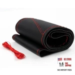 Autoxbert Sports Style Hand Sew Steering Wheel Cover Microfiber Leather Car Red. Fixed Price $25.05.