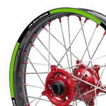 Green Dirtproof 21"F&19"R Rim Wheel Sticker L01B For Honda Cr 125R 95-17. Fixed Price $44.22.