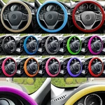 Car Silicone Steering Wheel Cover Snake Pattern Auto Accessory Universal Fit. Fixed Price $14.99.