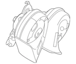 New Oem Ford Horn Assembly 09-19 Flex Mkt Taurus Mustang BG1Z-13832-A. Fixed Price $61.19.