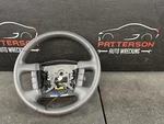 2009 Kia Borrego Gray Leather Wrapped Steering Wheel W/o Navigation. Fixed Price $125.00.