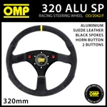 OD/2042F/N Omp 320MM Aluminium Steering Wheel Suede Leather Solberg Edition. Fixed Price $406.19.