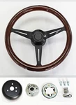 78-91 Ford Bronco F100 F150 F250 F350 Wood Chrome Steering Wheel High Gloss 15". Fixed Price $239.91.