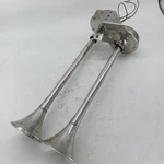 Afi Dual Electric Trumpet Horn 12V Marine Boat Stainless Steel Untested. Fixed Price $85.50.
