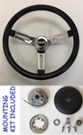 Chevelle Nova Camaro Impala Grant Black Chrome Spoke Steering Wheel 13 1/2" Ss. Fixed Price $109.76.
