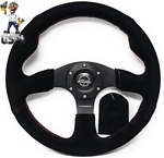 New Reinforced Nrg Innovations Steering Wheel RST-012S-RS + Uspl Air Freshener. Fixed Price $147.40.