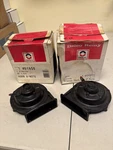 Nos GM#1892163-1892164 71-89 Delco Chevy Olds Pontiac Horns Klaxon Pair. Fixed Price $225.00.