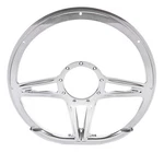 Billet Specialties Steering Wheel 14IN D-shape Victory Polished 29441. Fixed Price $649.95.