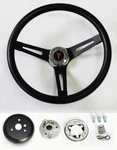 69-93 Pontiac Gto Tempest Firebird Lemans Black Steering Wheel 13 1/2". Fixed Price $117.95.