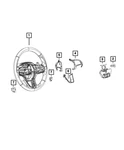 Genuine Mopar Steering Wheel Bezel 5SQ18NCCAA. Fixed Price $66.40.