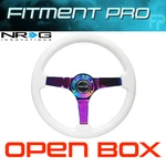 Nrg RST-036WT-MC 350MM Neo Chrome Aluminum 3" Deep White Wood Steering Wheel. Fixed Price $199.14.