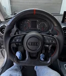 Audi Carbon Fiber Steering Wheel. Fixed Price $399.99.