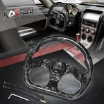 Nrg ST-009FC-BK Black 320MM 6-BOLT Flat Dish Carbon Fiber Spoke Steering Wheel. Fixed Price $400.00.