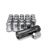 M12X1.50 Seven Spline Lug Nuts - W/ Key, Triple Layer Chrome Plated, 20 Pack. Fixed Price $38.69.
