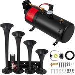 Train Horns Kit 4 Trumpet Db Air 0.8 Gal Tank 150PSI Compressor. Fixed Price $62.99.