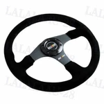 14" Ralliart Racing Black Stitching Suede Sport Steering Wheel Horn Button New. Fixed Price $62.88.