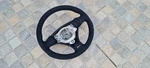 Steering Wheel Audi A4 B5 B6 RS4 All Alcantara Black Stitching Sport. Fixed Price $280.00.